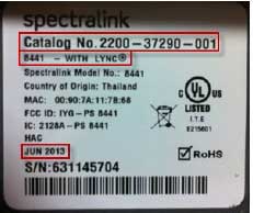 with Lync Spectralink 8440